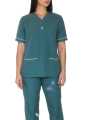 Women’s Cotton Workwear Scrub Set with V-Neck Design Healthcare.