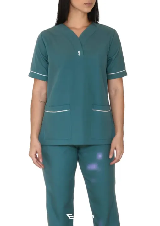 Women%E2%80%99s%20Cotton%20Workwear%20Scrub%20Set%20with%20V-Neck%20Design%20Healthcare%20-%20Image%204
