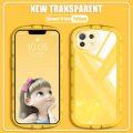 AnDyN phone case for Xiaomi Mi 11 Lite 5G NE Phone Case New Transparent Big Eyes Ultra-Thin Lens All-Inclusive Silicone Soft Case.