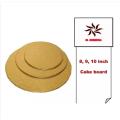 Cake Board 3 piece (8 inch, 9 inch, 10 inch). 