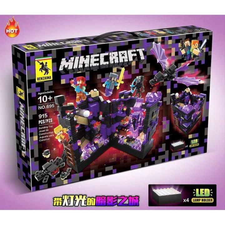 Minecraft Building Block Purple Jouet de Construction Juguete Para Construir-915 Pcs, Model-695 Renzaima (Made in China)