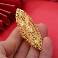 Big Dubai Gold Color Rings For Women Wedding Jewellery Women's Ring For Girls Bridal Wife Gifts African Dubai French. 