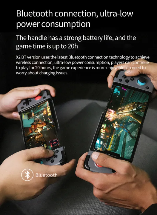 Ecocc【In stock】 Game-Sir X2 Bluetooth-compatible Mobile Gamepad, Wireless Game Controller for Android and iOS iPhone Cloud Gaming Xbox Game Pass Spot delivery
