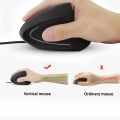 Wired Right Hand Vertical RGB Mouse Ergonomic Gaming Mouse 800 1200 1600 3200DPI USB Optical Wrist Healthy Mause for PC Computer. 