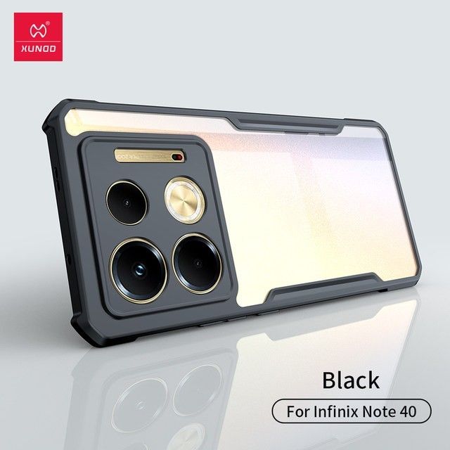 For Infinix Note 40 Xundd Cases Unique Shockproof TPU Bumper Hard Clear Acrylic Mobile Phone Case