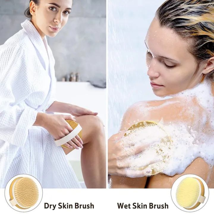 BRADOO-%201%20Pack%20Dry%20Body%20Brush,%20Shower%20Brush%20Wet%20and%20Dry%20Brushing,%20Dry%20Brush%20for%20Cellulite%20and%20Lymphatic,%20Body%20Scrubber%20with%20Soft%20-%20Image%207