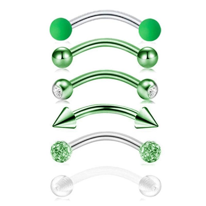 6Pcs/lot%20Stainless%20Steel%20Crystal%20Eyebrow%20Piercing%20Set%2016G%20CZ%20Curved%20Barbell%20Helix%20Daith%20Piercing%20Lot%20Lip%20Rings%20Snake%20Eyes%20Bulk%20-%20Image%208
