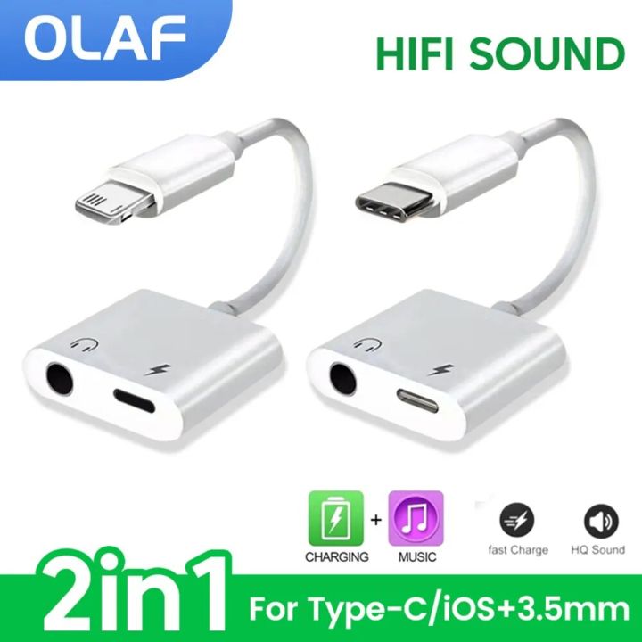 Aux Cable Charge And Headphone Adapter Iphone IPhone Charger And
