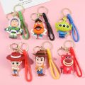 Toy Story Keychain Cute Three Eyes Alien Keyring Pendant Kawaii Disney Bag Accessories Decorative Gift Key Chain Girls.