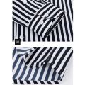 Classic Striped Shirt Men's Single-breasted Long-sleeved Shirts Autumn New Men Top Red Blue Black Slim Version Male Chemise. 