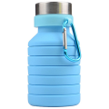 550ML Foldable Collapsible Telescopic Silicone Water Bottle Outdoor Water Cups Red.
