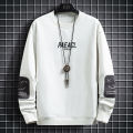 round Neck Sweater for Men Spring and Autumn2023New Men's Long SleeveTT-shirt Loose Trendy Young and Middle-Aged Men's Clothing Bottoming Shirt.