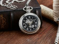 【NShisasN】Vintage Wood Circel Gear Dial Bronze Antique Old Mechanical Pocket Watch Men Engraved Fob Hand Wind Steampunk Male Gifts Clock. 