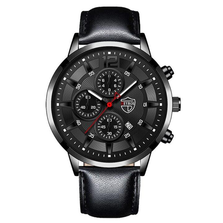 DEYROS Top Men's Brand Watches Luxury Mens Business Analog Quartz Watches Waterproof Full Steel Sports Casual Men Watch jam tangan lelaki