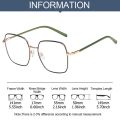 Vintage New Square Metal Frame Glasses Women Fashion Optical Myopia Blocking Eyewear Popular Reading Anti-blue Light Eyeglasses.