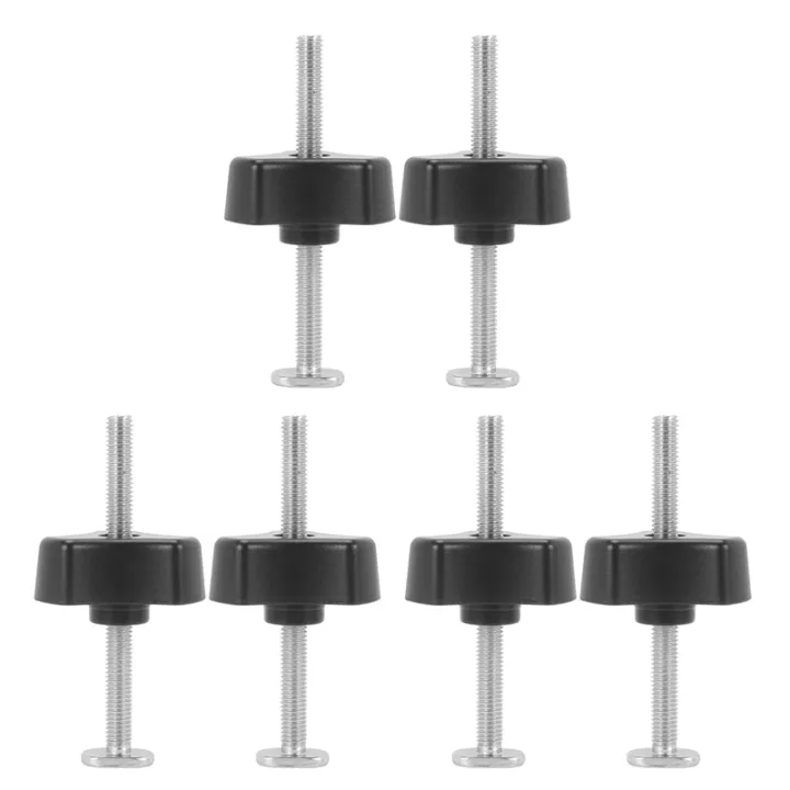 NAMUNY%206%20Set%20T%20Screw%20and%20M8%20Plastic%20Handle,Metal%20Quick%20Acting%20Hold%20Down%20Clamp%20Set%20for%20T-Slot%20T-Track%20DIY%20Woodworking%20Tool%20-%20Image%206