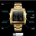 SKMEI SK1369S Golden Stainless Steel Digital Watch For Men - Golden.