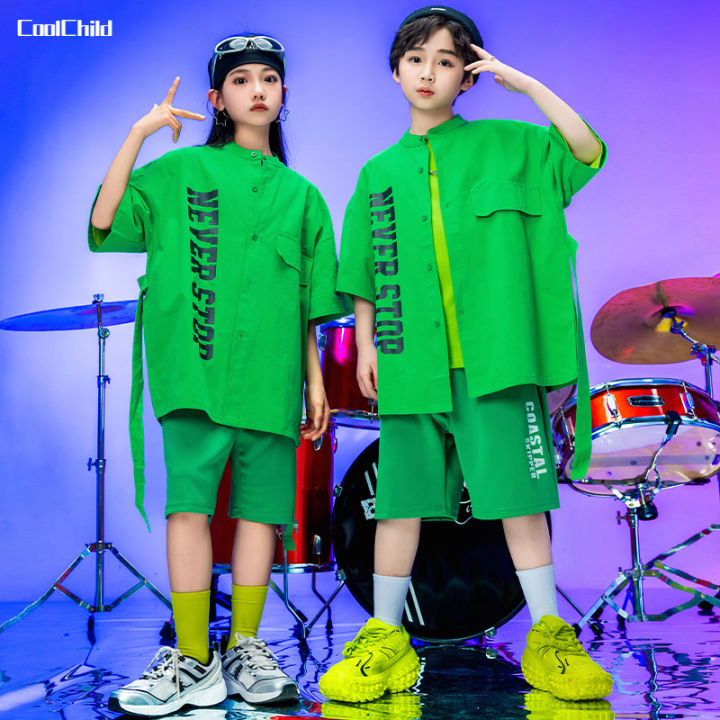 Boy%20Hip%20Hop%20Short%20Sleeved%20Shirt%20Street%20Dance%20Shorts%20Clothes%20Sets%20Girls%20Blouse%20Cargo%20Pants%20Child%20Summer%20Streetwear%20Kids%20Costumes%20Shapewear%20-%20Image%203
