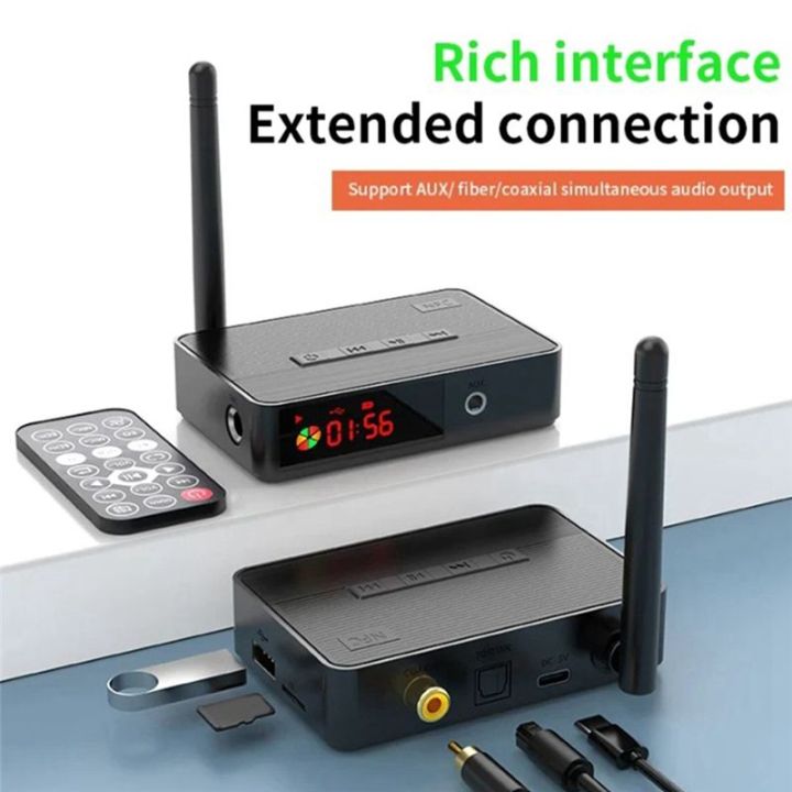 NFC%20Bluetooth%205.3%20Transmitter%20Receiver%203.5mm%20AUX%20Optical%206.5mm%20Microphone/U%20Disk/TF%20Card%20HIFI%20Wireless%20Audio%20Adapter%20Easy%20to%20Use%20-%20Image%203