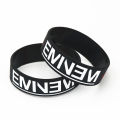 【Beiver Jewelry Store  】1PC Sale Eminem Wristband Marshall Mathers LP Silicone Wristband Bracelets&Bangles Musics Fans Gifts SH184. 