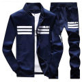 Y8 Blue Stylish Jacket with pant For Man. 