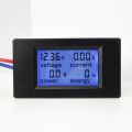 Copper Dc Digital Multimeter Portable Black DC 6.5-100V Voltage Amperage Power Energy Meter 20A Plastic Built-in Shunt Electrician. 