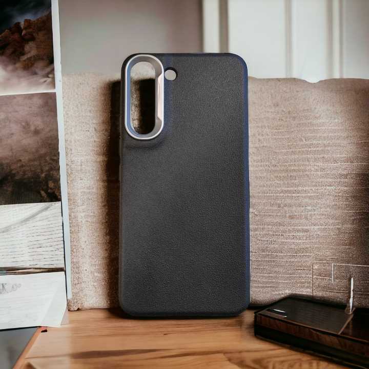 For Samsung Galaxy S22 Plus Ultrathin Leather Grain TPU Design Anti-Fingerprint Protect Cover Phone Cases Mobile Cover-E_Store