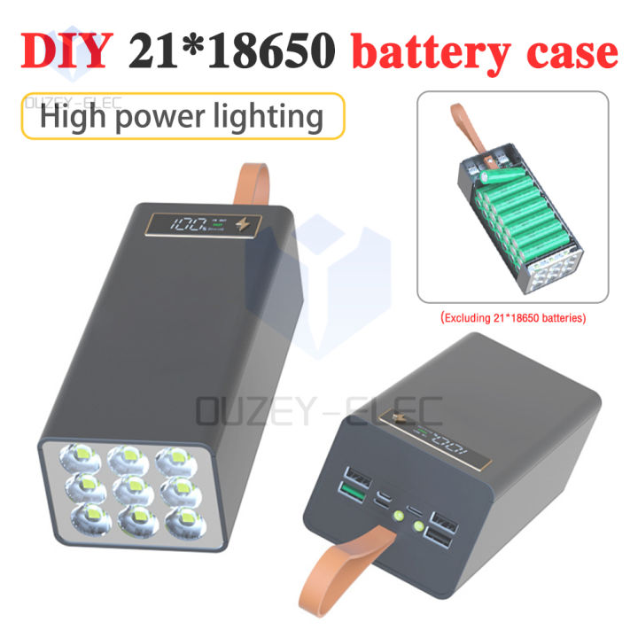 21x18650 Battery Power Bank Case Charger Box Holder Super