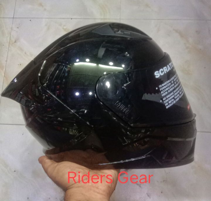 Studds%20Raider%20Fullface%20Glossy%20Black%20%20Helmet%20For%20riding%20Bike.%20-%20Image%203