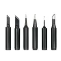 6PCS Lead-free Copper Soldering Iron Tips Replacement 900M-T Solder Tip Welding Head for Hakko 936 SAIKE 909D 852 936D Soldering Rework Station Repair Tool Kit. 