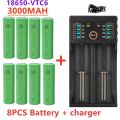 New original 3.7 V 3000 MAH 18650 battery for us18650 Sony VTC6 30A toys tools flashlight battery+USB Charger.