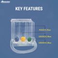 3 Ball Respirometer Deep Breathing and Lung Exerciser. 