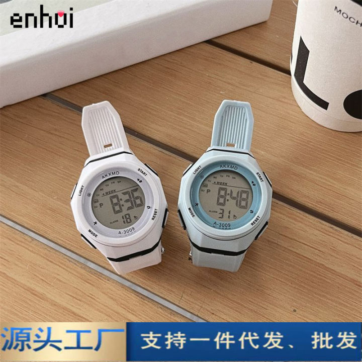 Electronic watches for men and women student waterproof ins style Korean version simple junior high school youth sports children's watches