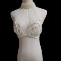 European And American Women's Girls Pearl Suspenders Bra Chain Party Flower Station Explosions Foreign Trade Night Club. 