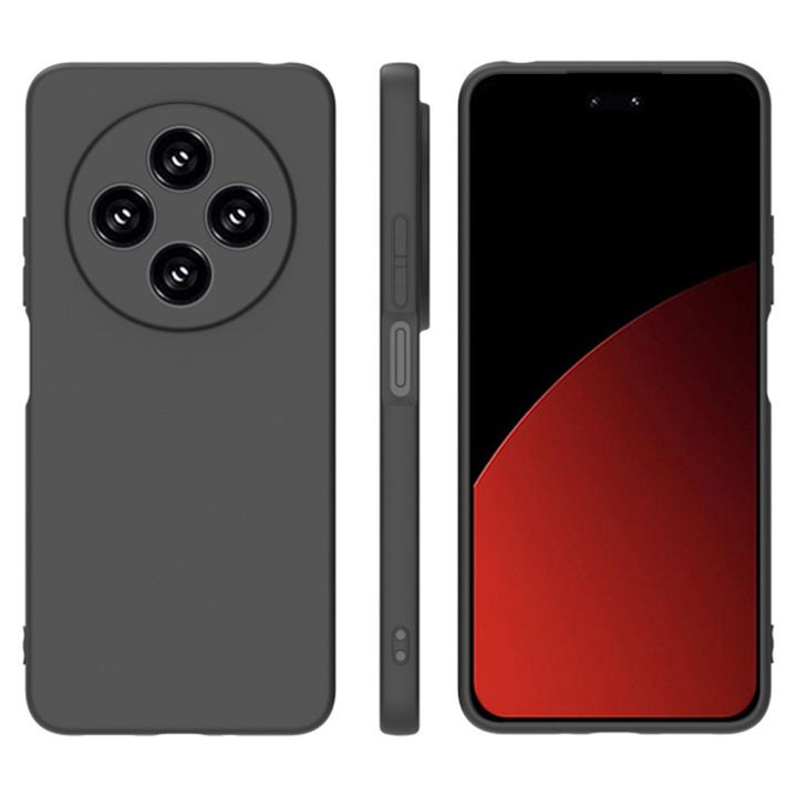 Xiaomi%20Redmi%2014C%20Silicone%20Matte%20Flexible%20Soft%20Phone%20Case%20-%20Black%20-%20Phone%20Back%20Cover%20-%20Image%204