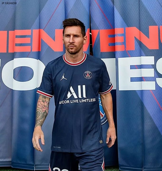 Paris%20Saint%20Germain%20(PSG)%20Home/Away%20Football%20Jersey%20Blue%20Short%20Sleeve%20T-shirt%20Jersey%20New%20Season%20(2021-22)%20Premium%20-%20Image%202