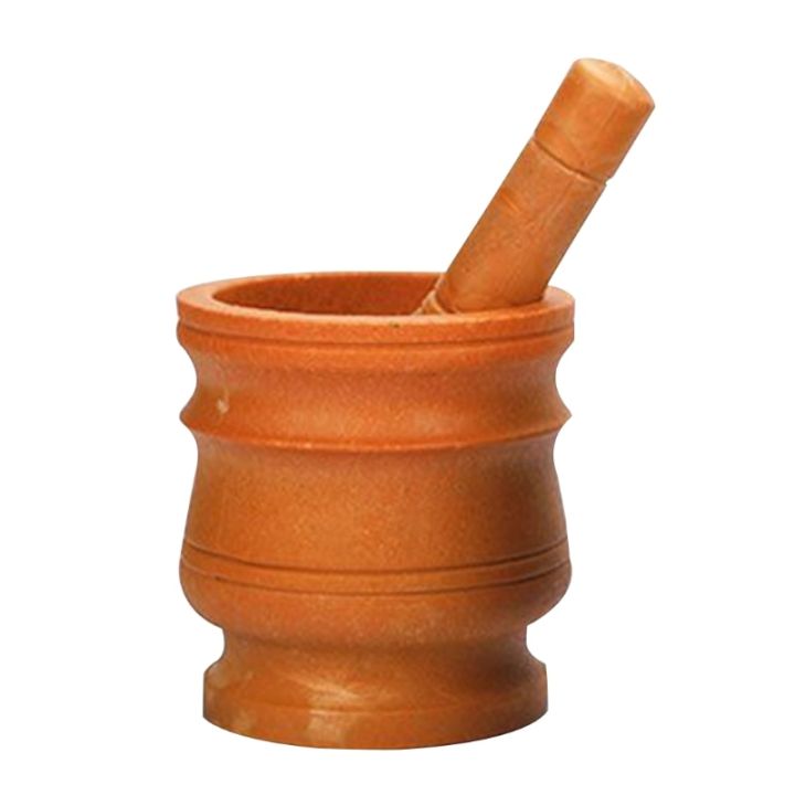 Spice Crusher Resin Bowl Mortar Pestle Spice Pepper Crusher Herbs Grinder Garlic Mixing Bowl Press Bowl Kitchen Tools-S
