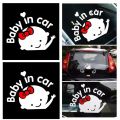 Car Styling "Baby In Car" Waving Baby On Board Tata Sign Cute Car Decal Of Vinyl/Pvc Sticker. 