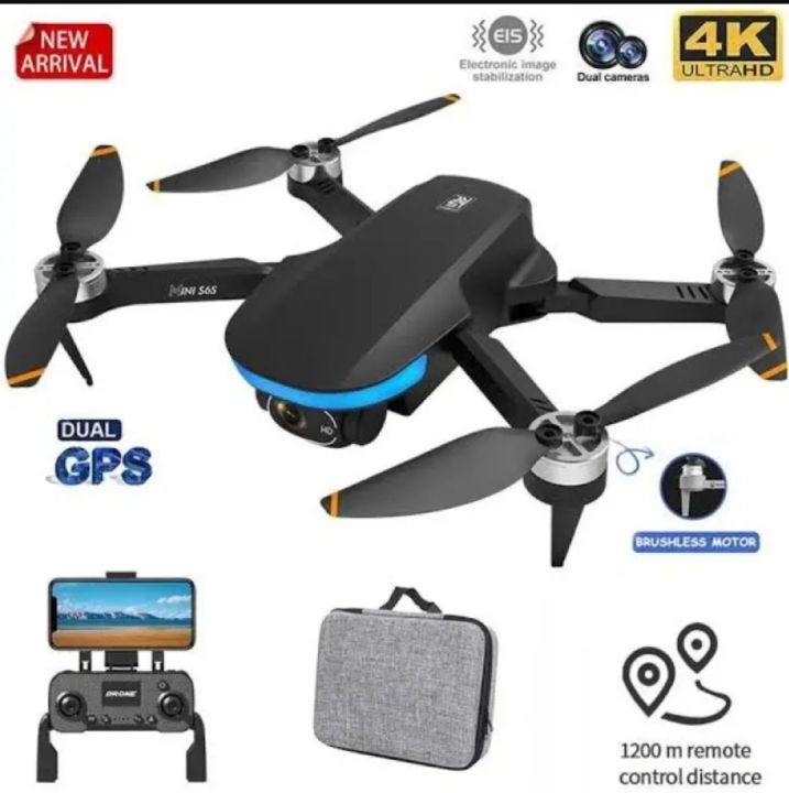 G.P.S Drone 4K Professional Dual HD EIS Camera Light Flow 5G Wifi Brushless Folding Quadcopter Drone with 2 Battery by DRONE ZONES