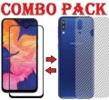 Samsung Galaxy M20 Combo Pack 2 in 1 of Screen Protector & Back Transparent Poly Sticker. 