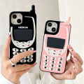 Creative and fashionable simulation mobile phone 3D personality Case for iPhone 16 15 Pro Max 14 13 12 Pro 11 Soft Cover. 