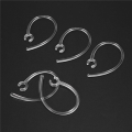20X Universal Small Clamp Bluetooth Ear Hook Loop Clip Replacement Clear.