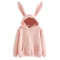 Women Cute Bunny Girl Hoodie Casual Long Sleeve Sweatshirt Pullover Rabbit Ears Plus Size Sweatershirt Harajuku Hoodies свитшот. 