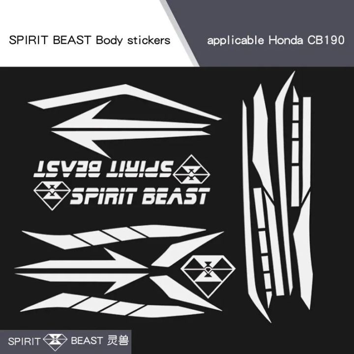 【Mary DAI Store】SILVER+SPIRIT Motorcycle Sticker and Decals for HONDA Reflective Motorbike Motocross Accessories