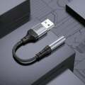 Hoco LS36 USB To 3.5mm Fresh External Sound Card - Black. 