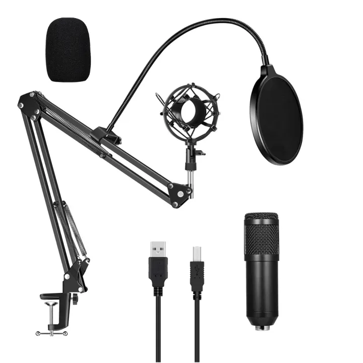 HXSJ%20Usb%20192Khz/24Bit%20Podcast%20Re-cording%20Microphone%20Kit%20Professional%20Condenser%20Studio%20Broadcasting%20Mic%20With%20Stand%20Flat%20Head%20Microphone%20-%20Image%202