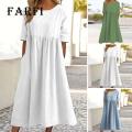 Farfi Women Dress Short Sleeve Nude Color Party Dress. 