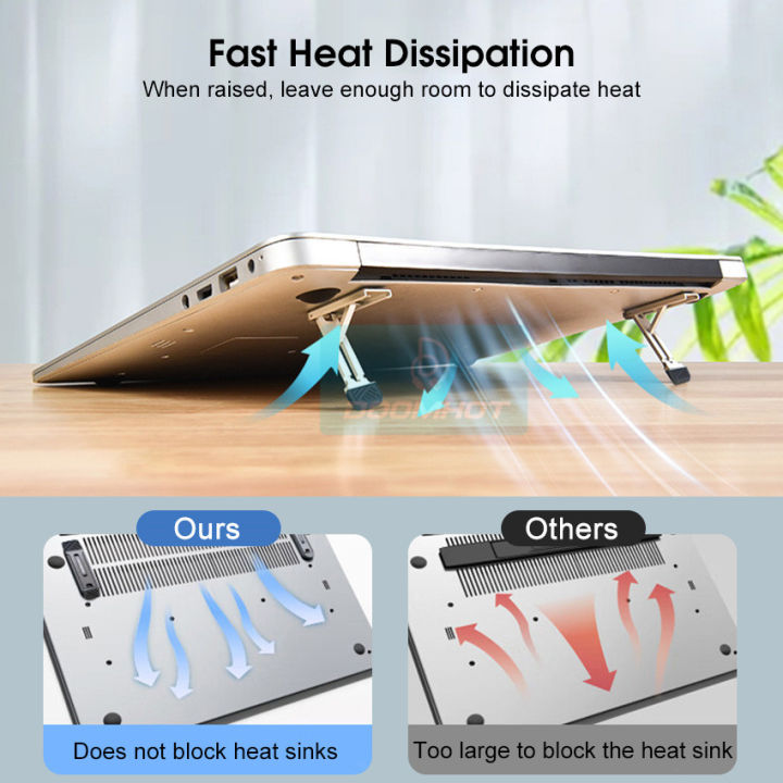 Doomhot%20Mini%20Laptop%20Stand%20Foldable%20Laptop%20Riser%20Adjustable%20Notebook%20Cooling%20Bracket%20Portable%20Keyboard%20Riser%20Alloy%20Invisible%20Desktop%20Notebook%20Holder%20Desk%20Laptop%20Stand%20-%20Image%204