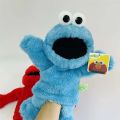 35cm Large Lovely Cartoon Elmo CookieMonster Oscar Sesame Street Soft Plush Toy Hand Puppet Doll For Children Kids Gifts. 