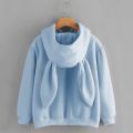 Women Cute Bunny Girl Hoodie Casual Long Sleeve Sweatshirt Pullover Rabbit Ears Plus Size Sweatershirt Harajuku Hoodies свитшот. 